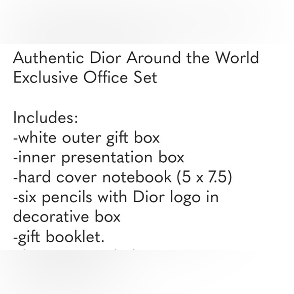 Dior limited edition Around the world Executive Office set NIB Dior limited edition Around the world Executive Office set NIB